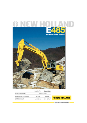 Pásová rypadla New Holland E 485