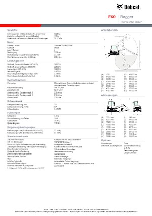 Pásová rypadla Bobcat E 60