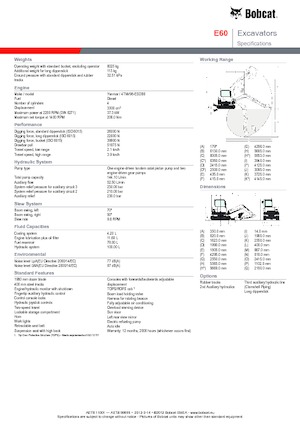 Pásová rypadla Bobcat E 60