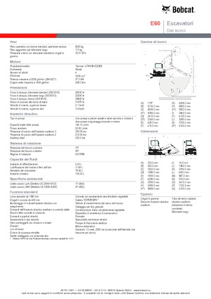Pásová rypadla Bobcat E 60