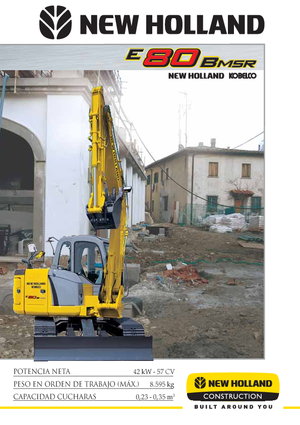 Pásová rypadla New Holland E 80 B MSR