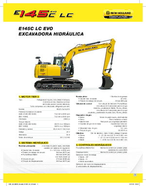 Pásová rypadla New Holland E145C EVO
