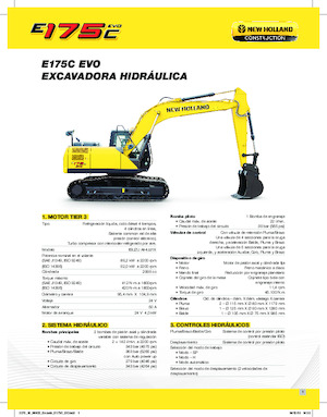 Pásová rypadla New Holland E175C EVO