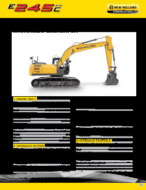 Pásová rypadla New Holland E245C EVO