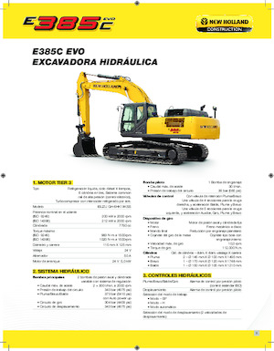 Pásová rypadla New Holland E385C EVO
