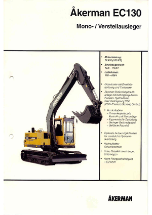 Pásová rypadla Akerman-Volvo EC 130