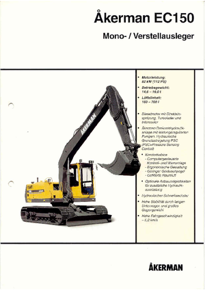 Pásová rypadla Akerman-Volvo EC 150