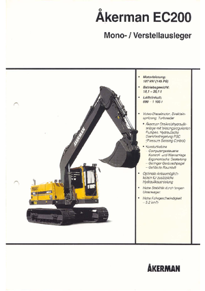 Pásová rypadla Akerman-Volvo EC 200
