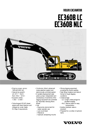 Pásová rypadla Volvo EC360BLC