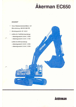 Pásová rypadla Akerman-Volvo EC 650