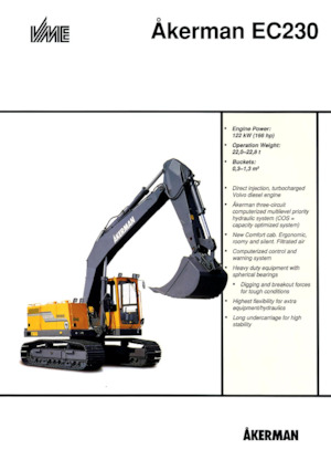 Pásová rypadla Akerman-Volvo EC230