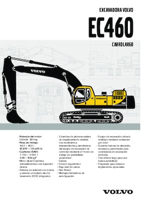 Pásová rypadla Volvo EC460LC