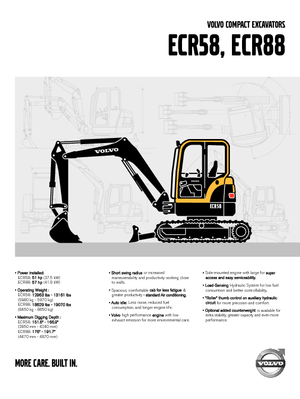 Pásová rypadla Volvo ECR88