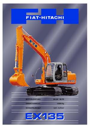 Pásová rypadla Fiat-Hitachi EX 135