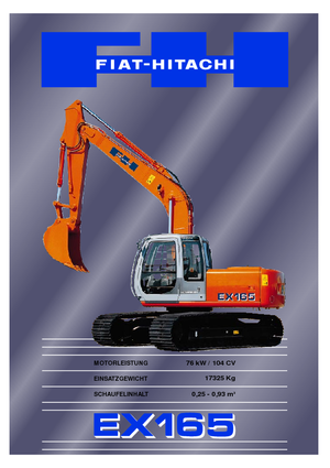 Pásová rypadla Fiat-Hitachi EX 165