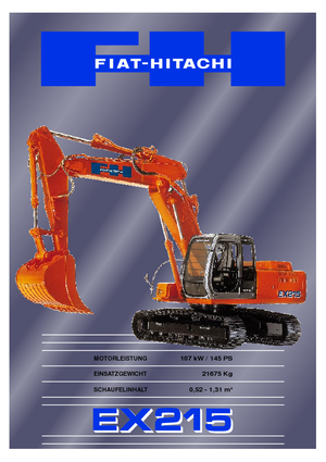 Pásová rypadla Fiat-Hitachi EX 215
