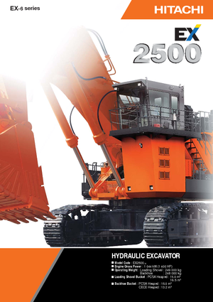 Pásová rypadla Hitachi EX 2500-6