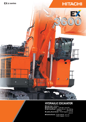 Pásová rypadla Hitachi EX 3600-6