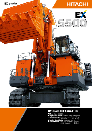 Pásová rypadla Hitachi EX 5500-5