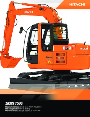 Pásová rypadla Hitachi EX 75 US