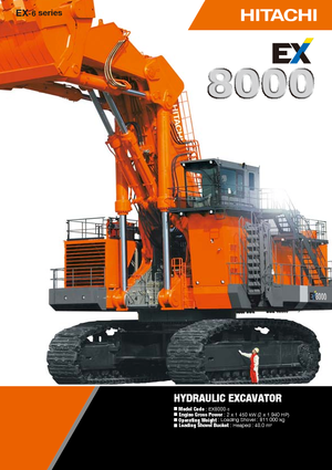 Pásová rypadla Hitachi EX 8000-6