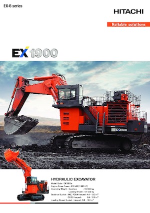 Pásová rypadla Hitachi EX1900-6