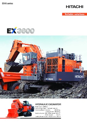 Pásová rypadla Hitachi EX3600-6