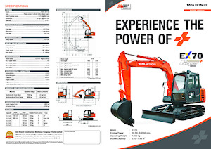 Pásová rypadla Hitachi EX70