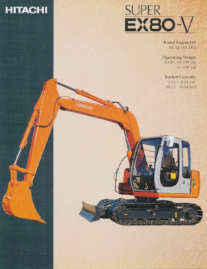 Pásová rypadla Hitachi EX80
