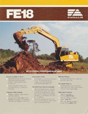 Pásová rypadla Fiatallis FE18