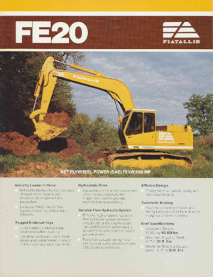 Pásová rypadla Fiatallis FE20HD