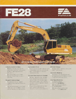 Pásová rypadla Fiatallis FE28LC