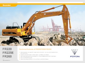 Pásová rypadla Foton Lovol FR260D