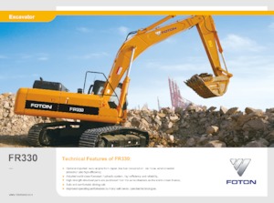 Pásová rypadla Foton Lovol FR330D