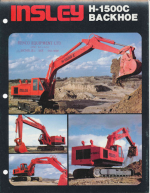 Pásová rypadla Insley H-1500C