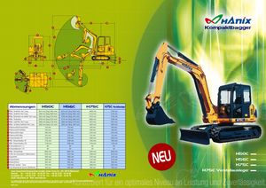 Pásová rypadla Hanix H 75 CV