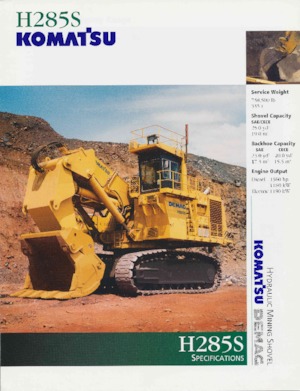 Pásová rypadla Komatsu H285S