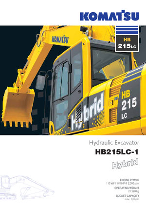 Pásová rypadla Komatsu HB215LC-1