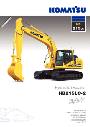 Pásová rypadla Komatsu HB215LC-2