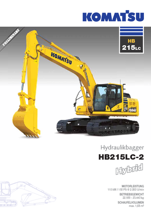 Pásová rypadla Komatsu HB215LC-2