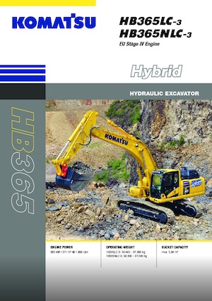 Pásová rypadla Komatsu HB365NLC-3E0