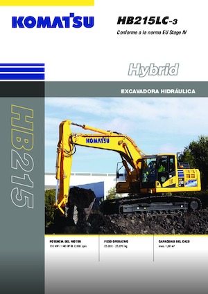 Pásová rypadla Komatsu HB215LC-3