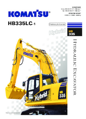 Pásová rypadla Komatsu HB335LC-1