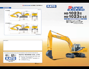 Pásová rypadla Kato HD1023III