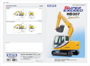 Pásová rypadla Kato HD307 Special
