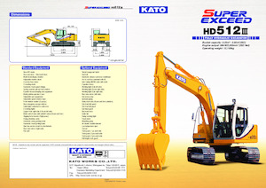 Pásová rypadla Kato HD512III