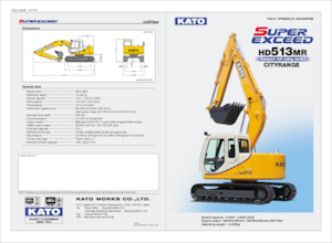 Pásová rypadla Kato HD513MR CITYRANGE
