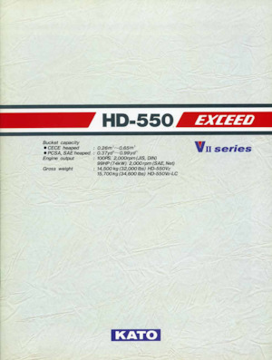 Pásová rypadla Kato HD550 EXCEED VII LC