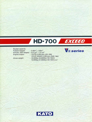 Pásová rypadla Kato HD700VII EXCEED