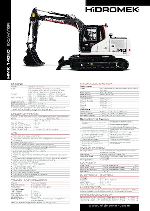 Pásová rypadla Hidromek HMK 140 LC